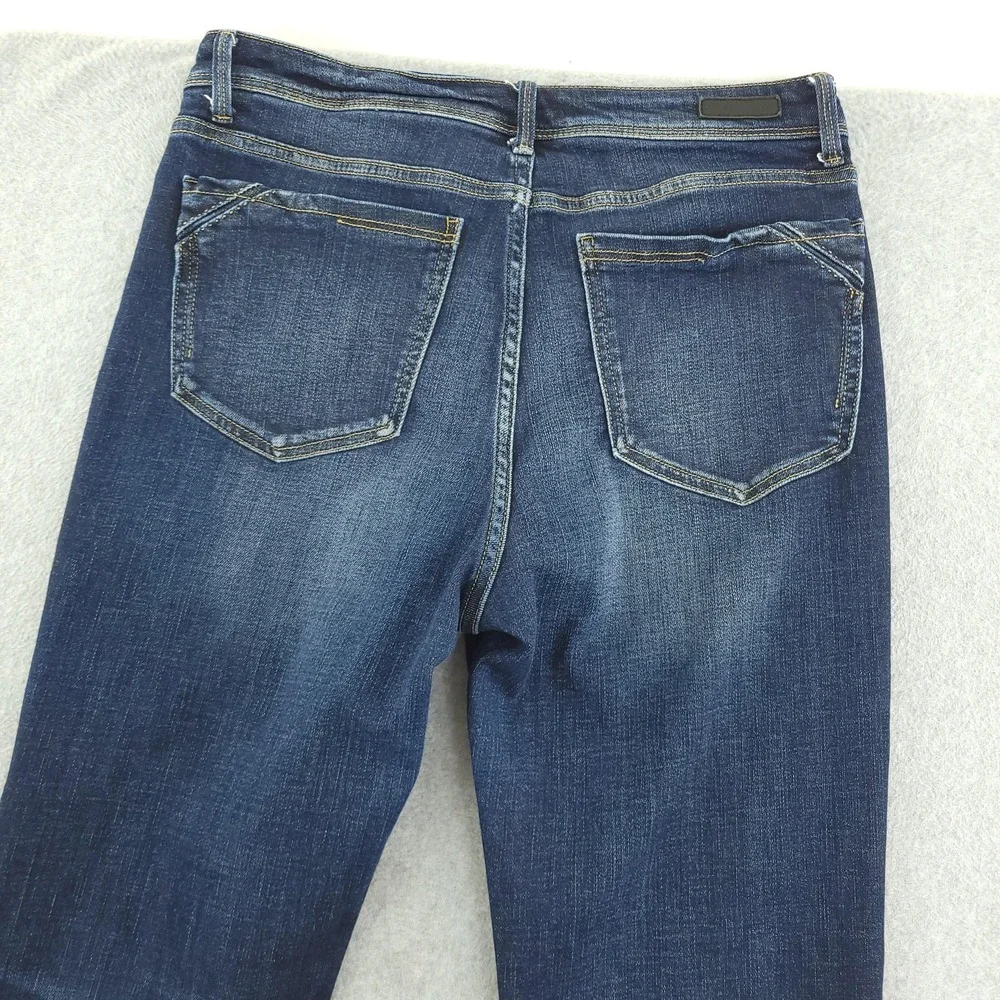 Buckle Black Jeans Womens 32x34 Blue Dark Wash Curvy Bootcut Stretch Denim